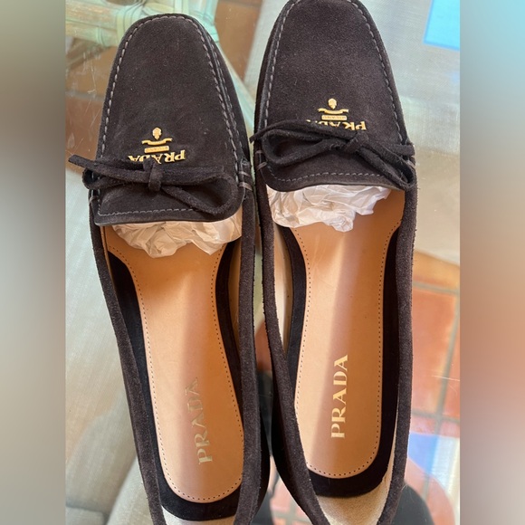 Prada Suede Driver Loafers - Picture 2 of 7